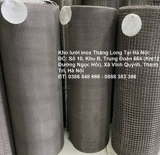 Lưới inox đan ô 2.5cm 304 TLG Thăng Long khổ 1.2m