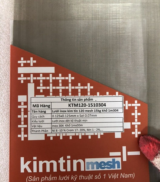 Lưới inox kim tín 120 mesh 304